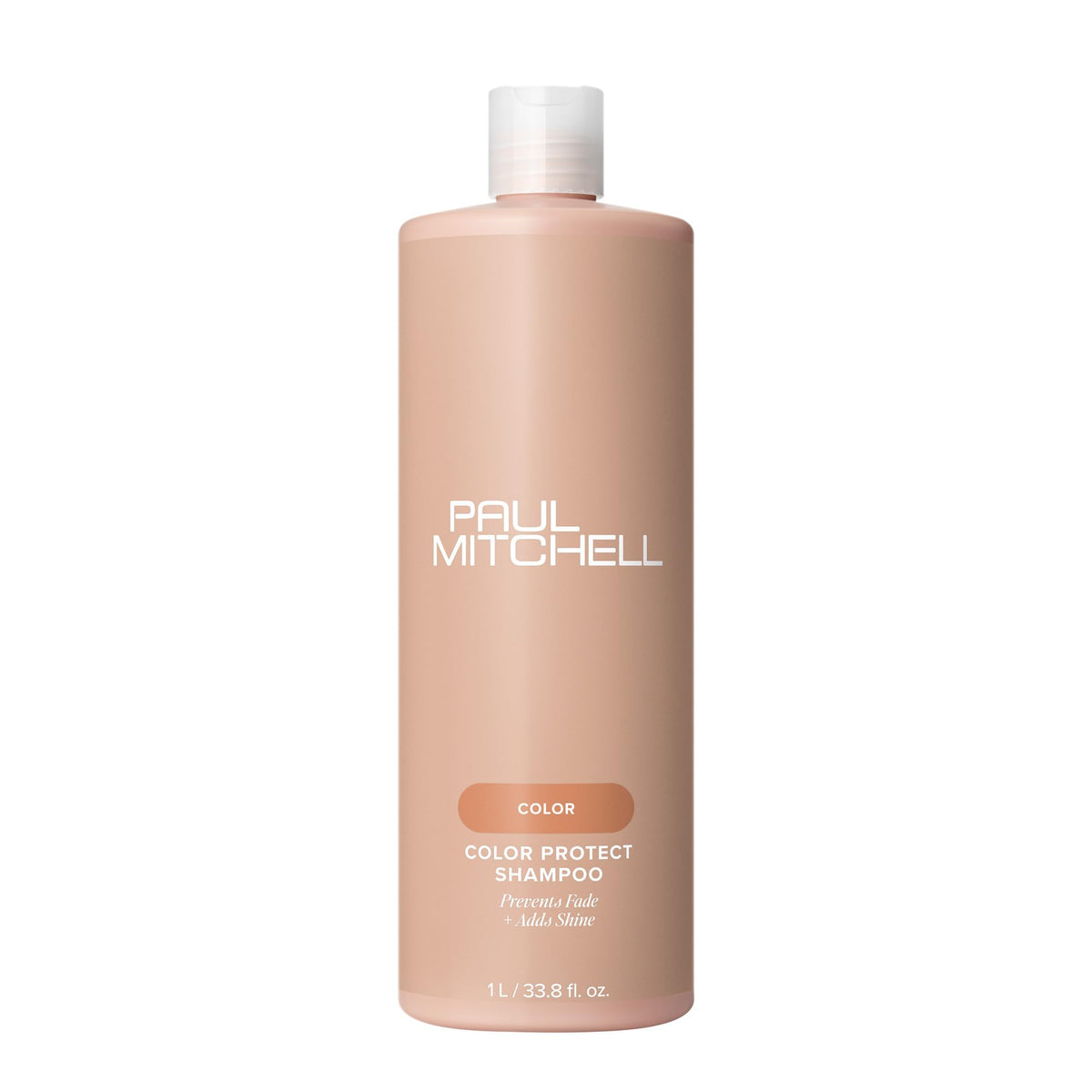 Paul Mitchell Color Protect Shampoo, bouteille ouverte, pour une couleur longue tenue et éclat.