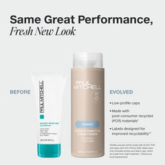 Paul Mitchell Conditionneur Hydratation Légère : texture des cheveux après utilisation, douceur retrouvée.