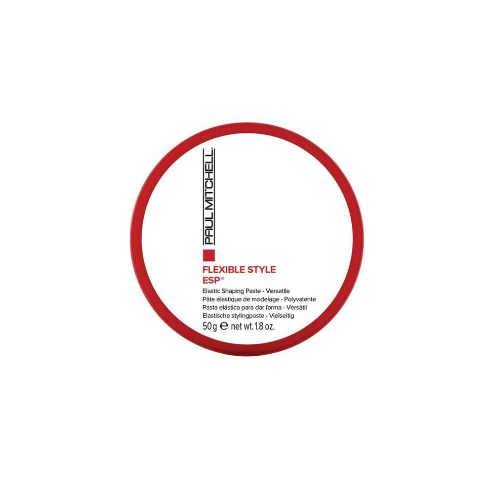 Petite quantité de ESP Elastic Shaping Paste appliquée sur le doigt pour obtenir un style précis.