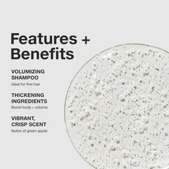 Paul Mitchell Extra-Body Shampoo, mousse généreuse pour douceur et brillance.