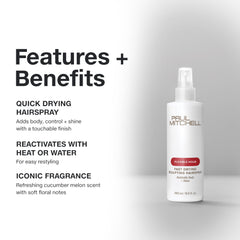 Paul Mitchell Hairspray sculptant – texture et brillance modulables sur tous types de cheveux