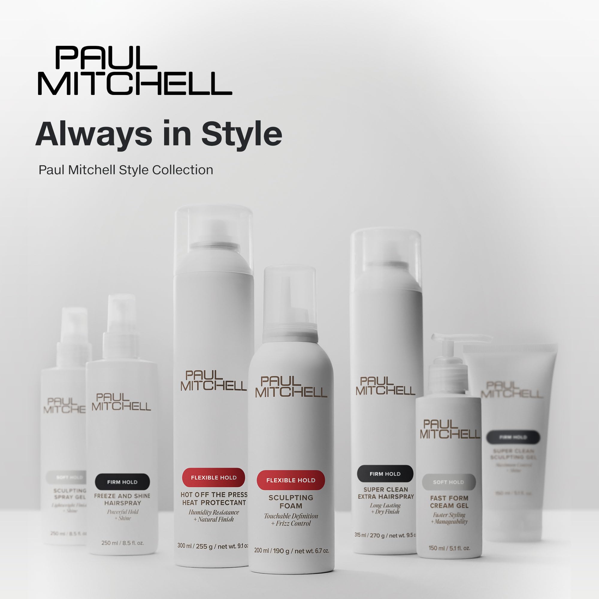 Paul Mitchell Hairspray sculptant – utilisation polyvalente pour chignon ou queues de cheval