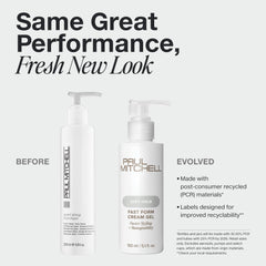 Paul Mitchell Fast Form Crème-Gel – texture-douce pour une tenue légère et contrôlée.