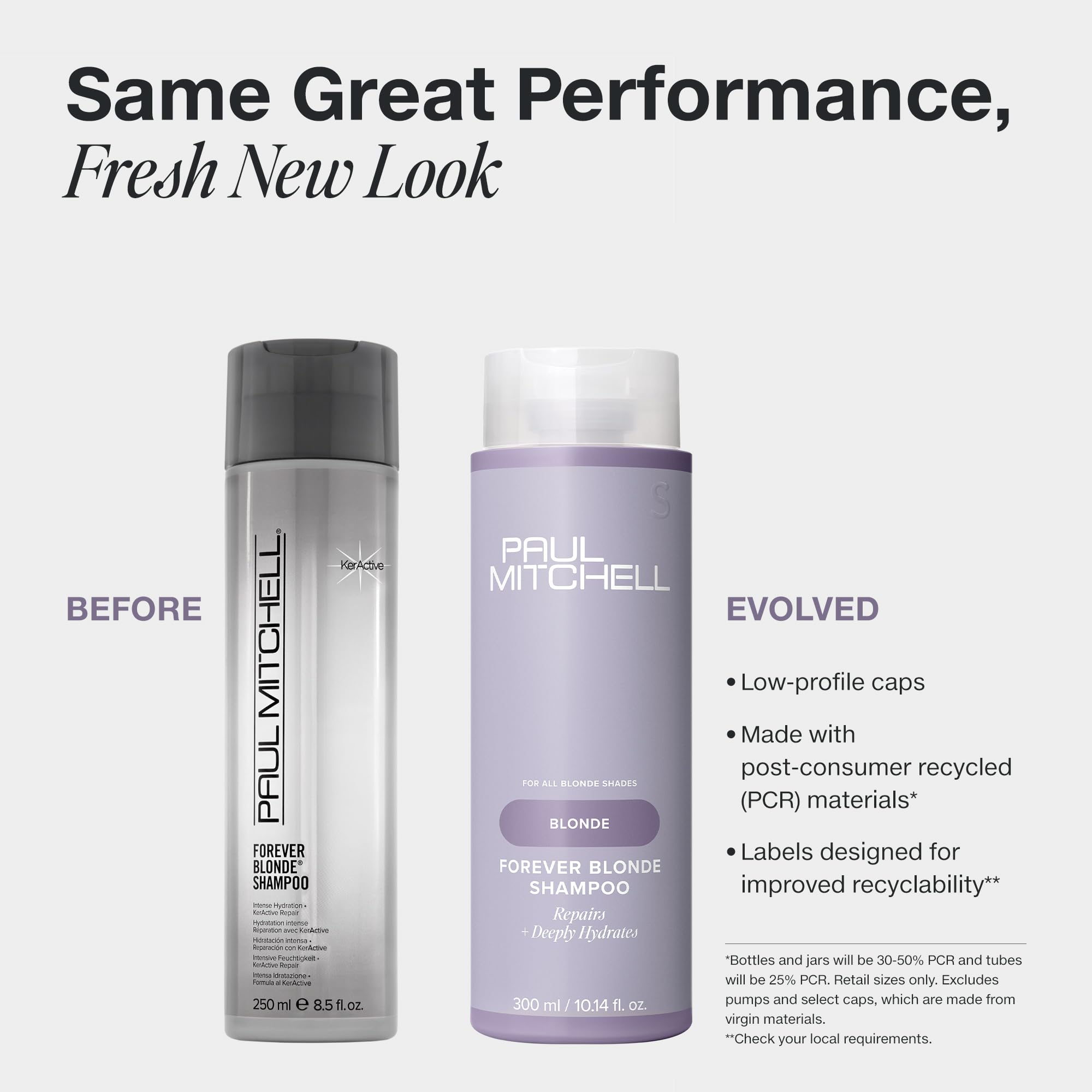 Paul Mitchell Forever Blonde Shampoo – étiquette clair et pratique pour l’utilisation quotidienne.