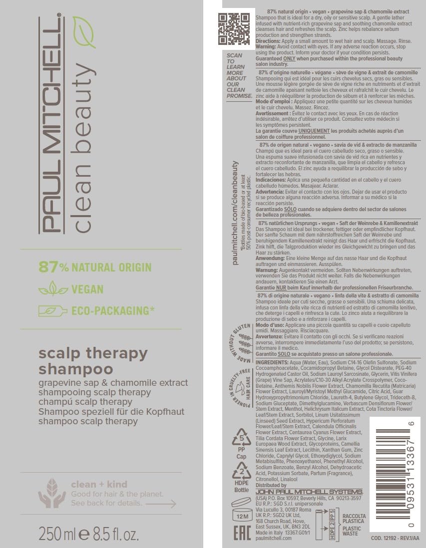 Parfum citrus-floral discret du shampoing Paul Mitchell, expérience sensorielle légère