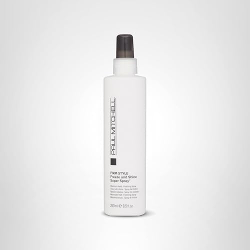 Paul Mitchell Freeze et Brillance Hairspray — emballage recyclable et responsabilité environnementale.