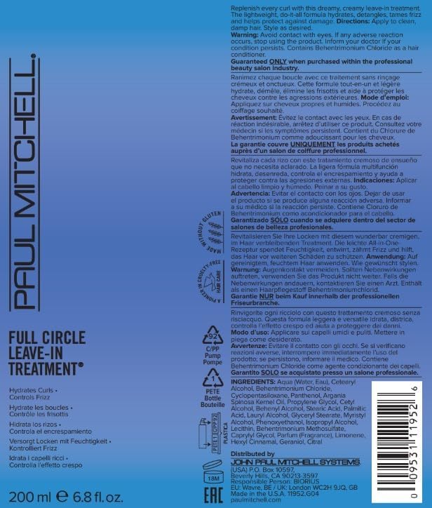Fragrance fruitée du Paul Mitchell Full Circle Leave-In