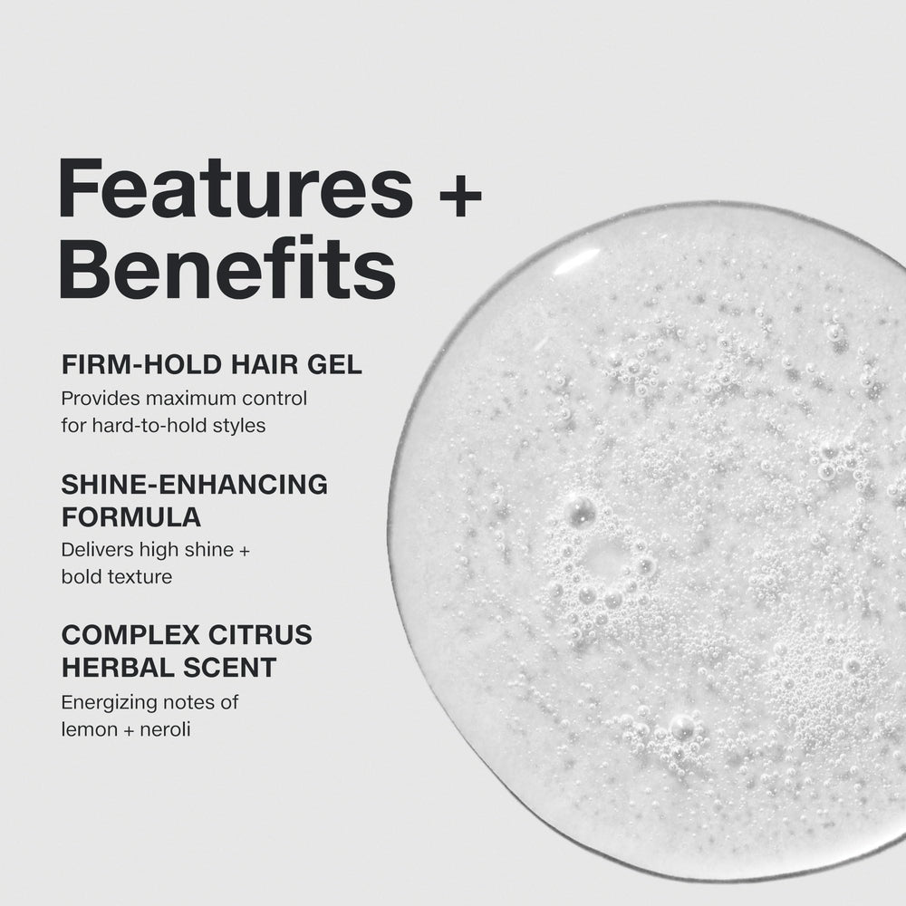 Paul Mitchell gel coiffant, effet humide pour style affirmé.
