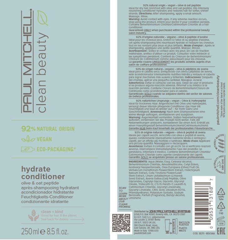 Paul Mitchell Hydrate – parfum floral léger et terreux, expérience sensorielle