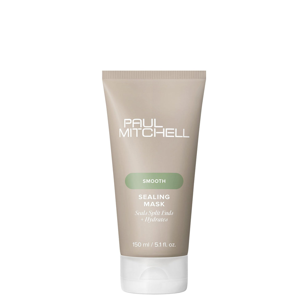 Paul Mitchell Sealing Mask bouteille et étiquette, hydratation accrue pour cheveux lisses.