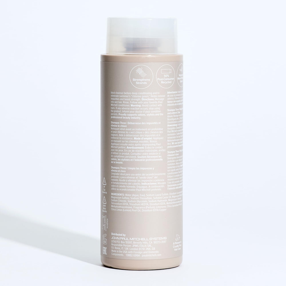 Paul Mitchell Shampoo Three emballage écologique recyclable