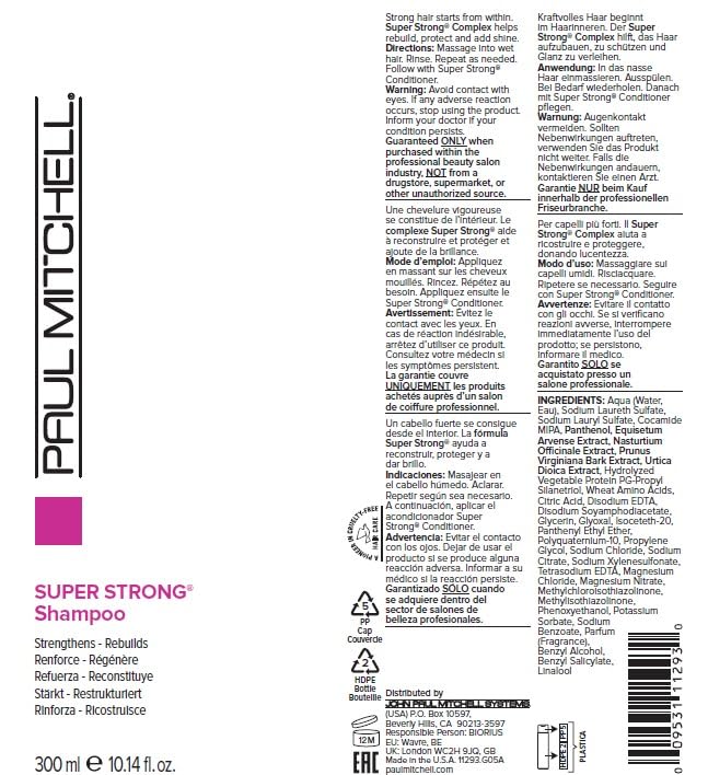 Paul Mitchell Shampooing Fortifiant – formule compatible avec la couleur des cheveux.