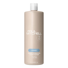 Bouteille Paul Mitchell Sheer Hydration pour hydrater les cheveux secs.