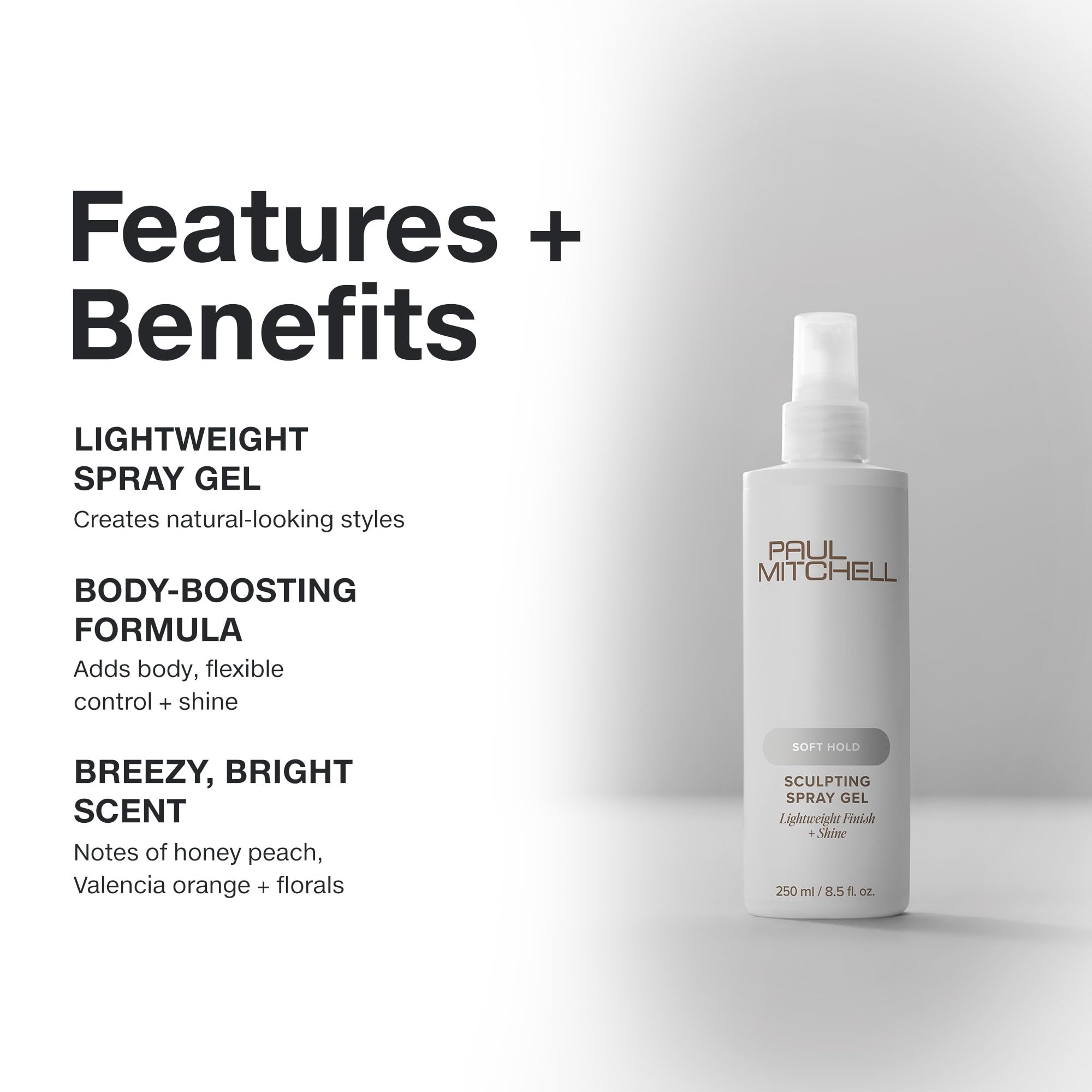Paul Mitchell Soft Sculpting Spray Gel – boucles définies avec mouvement naturel.
