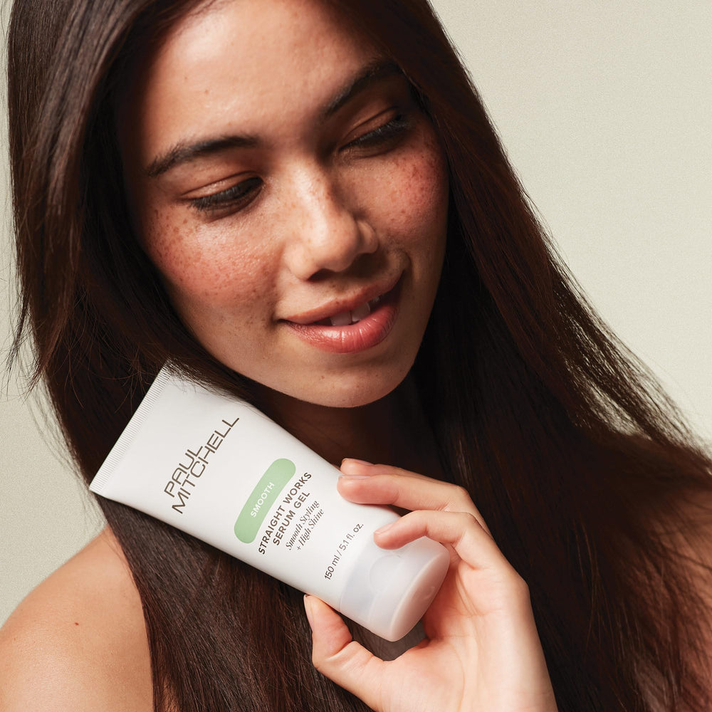 Paul Mitchell Straight Works: contrôle du frisage pour cheveux abîmés.