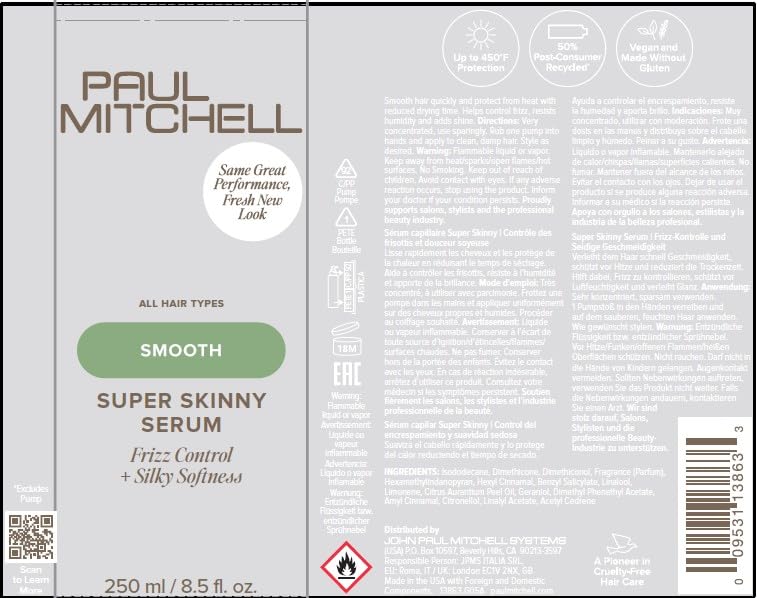 Paul Mitchell Super Skinny Serum utilisation facile avant coiffage.