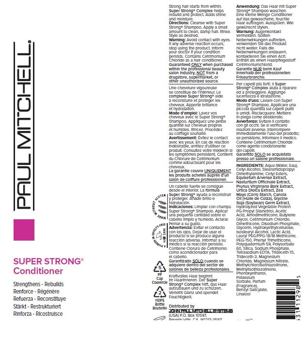 Cheveux brillants après utilisation du soin Paul Mitchell.