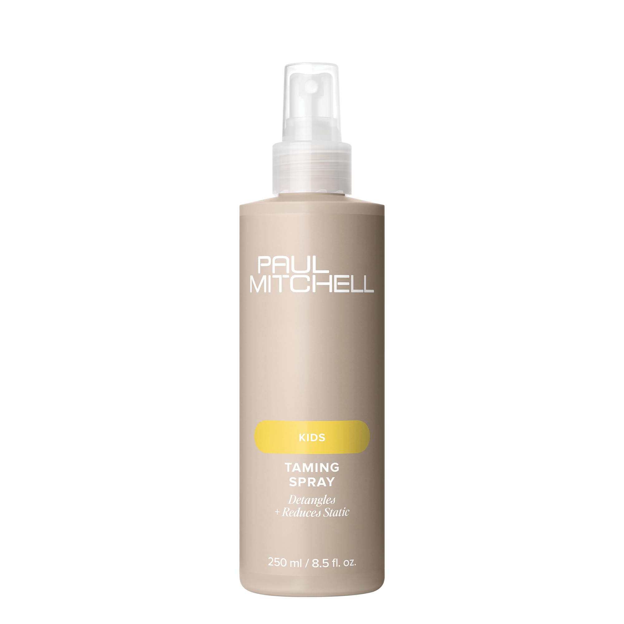 Paul Mitchell Taming Spray, bouteille pour enfants, facilite le démêlage en douceur.