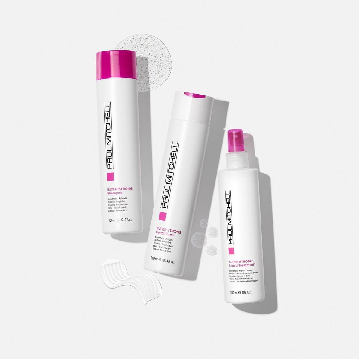 Paul Mitchell Traitement Liquide appliqué sur cheveux humides, illustration d’utilisation.