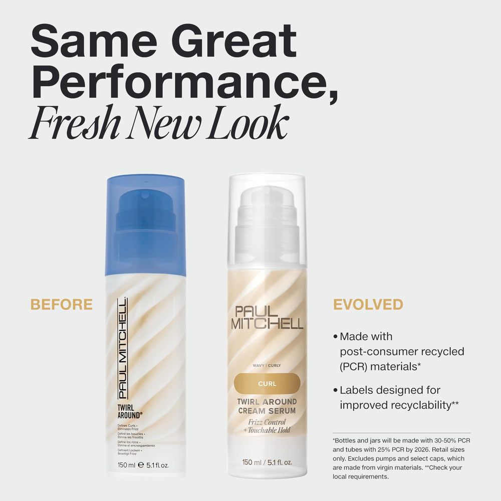 Texture crème du Twirl Around pour boucles souples et sans frisottis