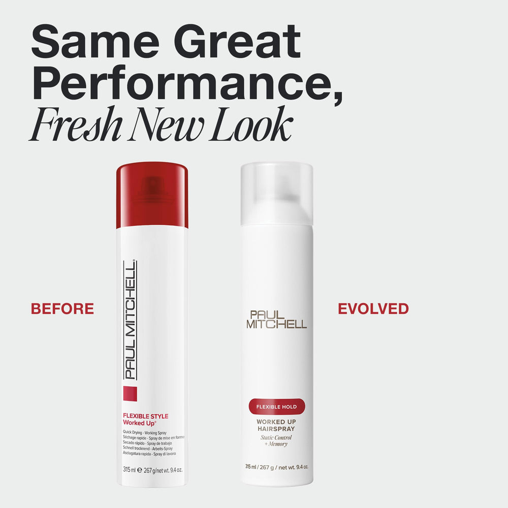 Paul Mitchell Worked Up Hairspray – Démonstration d’application douce et flexible