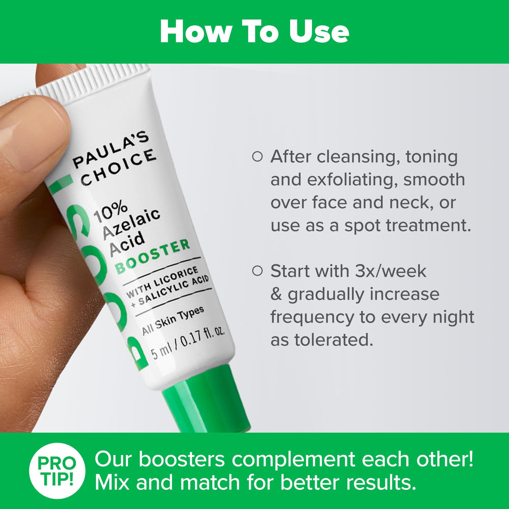 Paula's Choice Boost mixed with moisturizer on forearm.