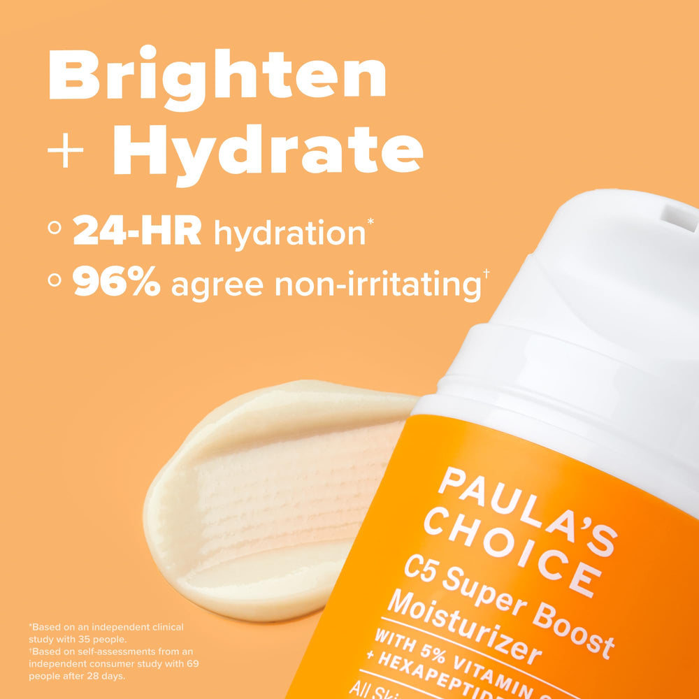 Hydratation soutenue grâce au squalane et aux peptides dans Paula's Choice C5.