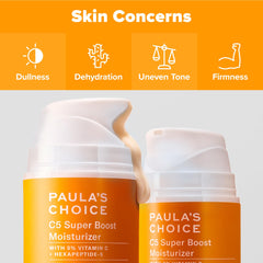 Séries de vitamine C 5% dans Paula's Choice C5 Super Boost pour teint uniforme.