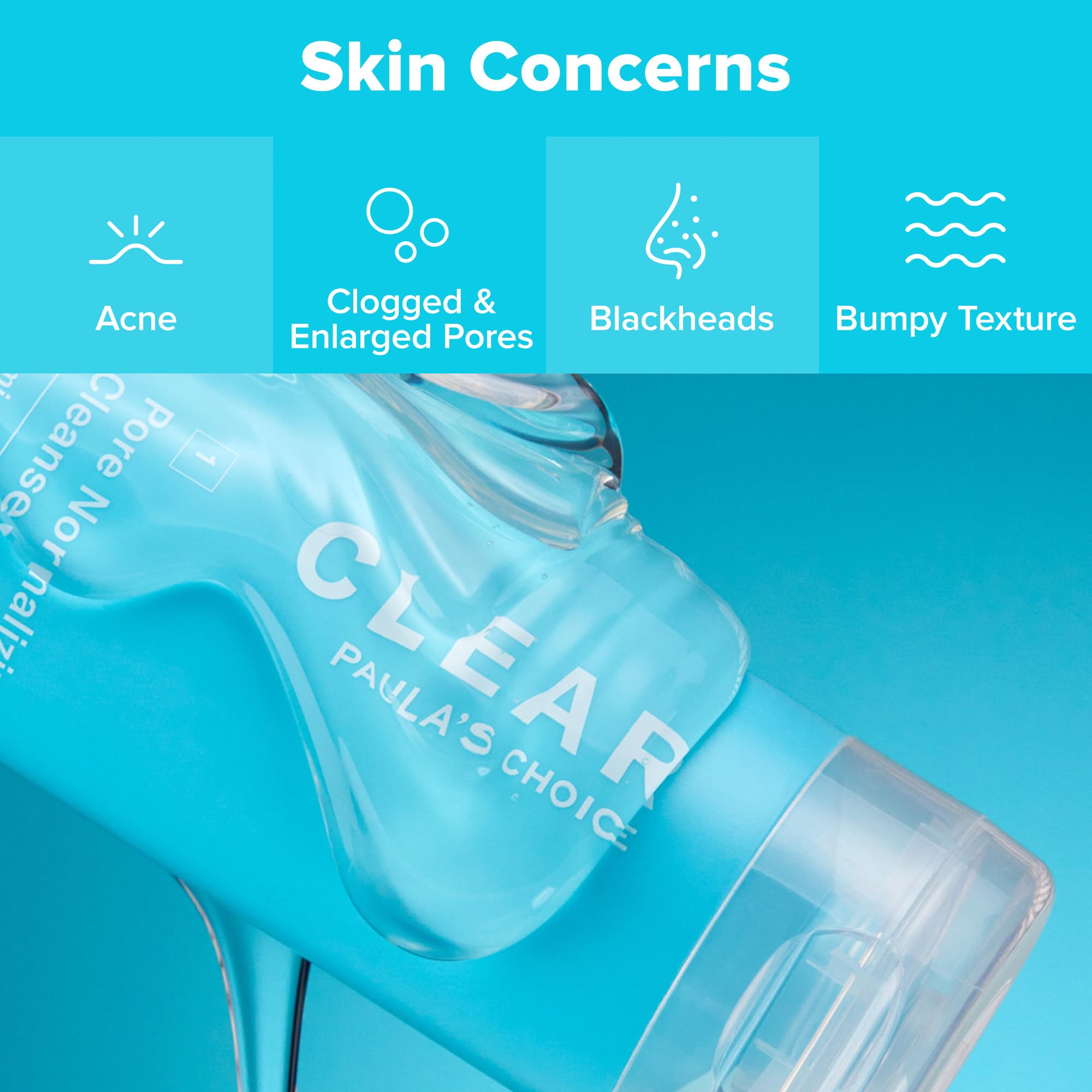 Étiquette sans parfum Paula's Choice CLEAR Pore Normalizing pour peaux sensibles
