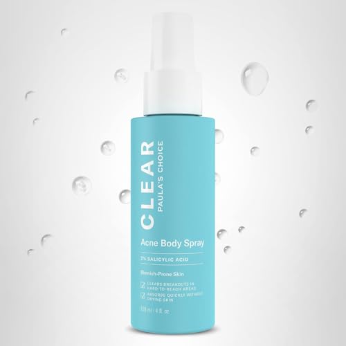 Paula's Choice CLEAR pulvérisateur bacné, emballage et design du produit.