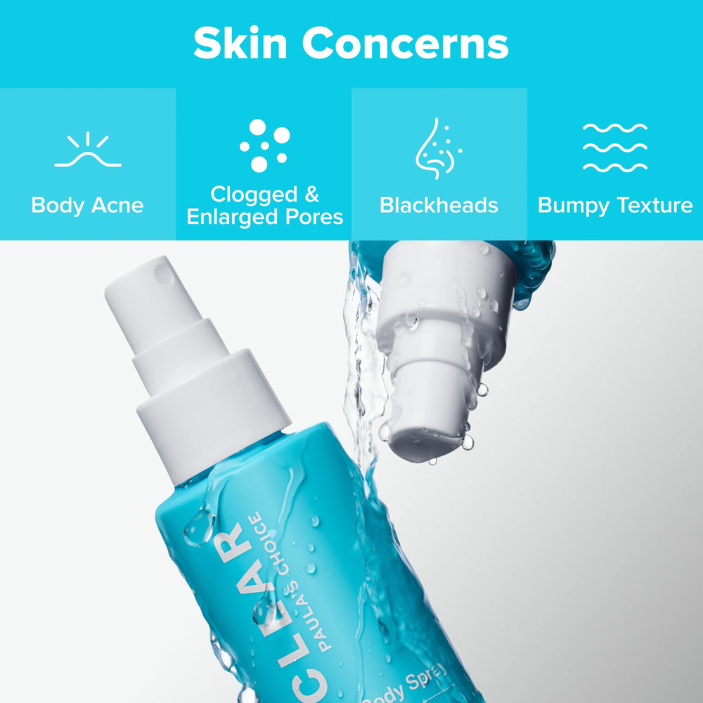 Paula's Choice CLEAR pulvérisateur bacné, formule 2% BHA pour le dos et le corps.