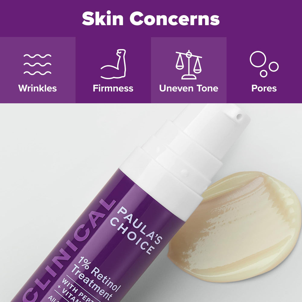 Paula's Choice Clinical 1% Retinol, taches post-acné, réduction possible de l'apparence.
