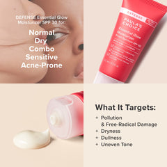 Paula's Choice Defense Essential Glow, étiquette SPF 30 visible, rappelant la protection minérale.