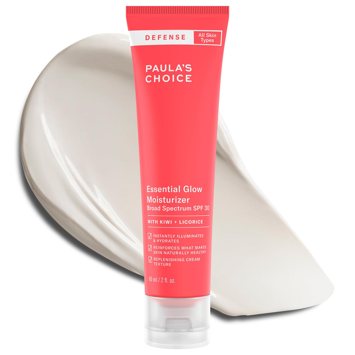 Paula's Choice Defense Essential Glow: bouteille minérale SPF30 avec fini lumineux.