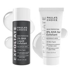 Paola's Choice duo exfoliant emballage voyage: présentation compacte pour routine nomade