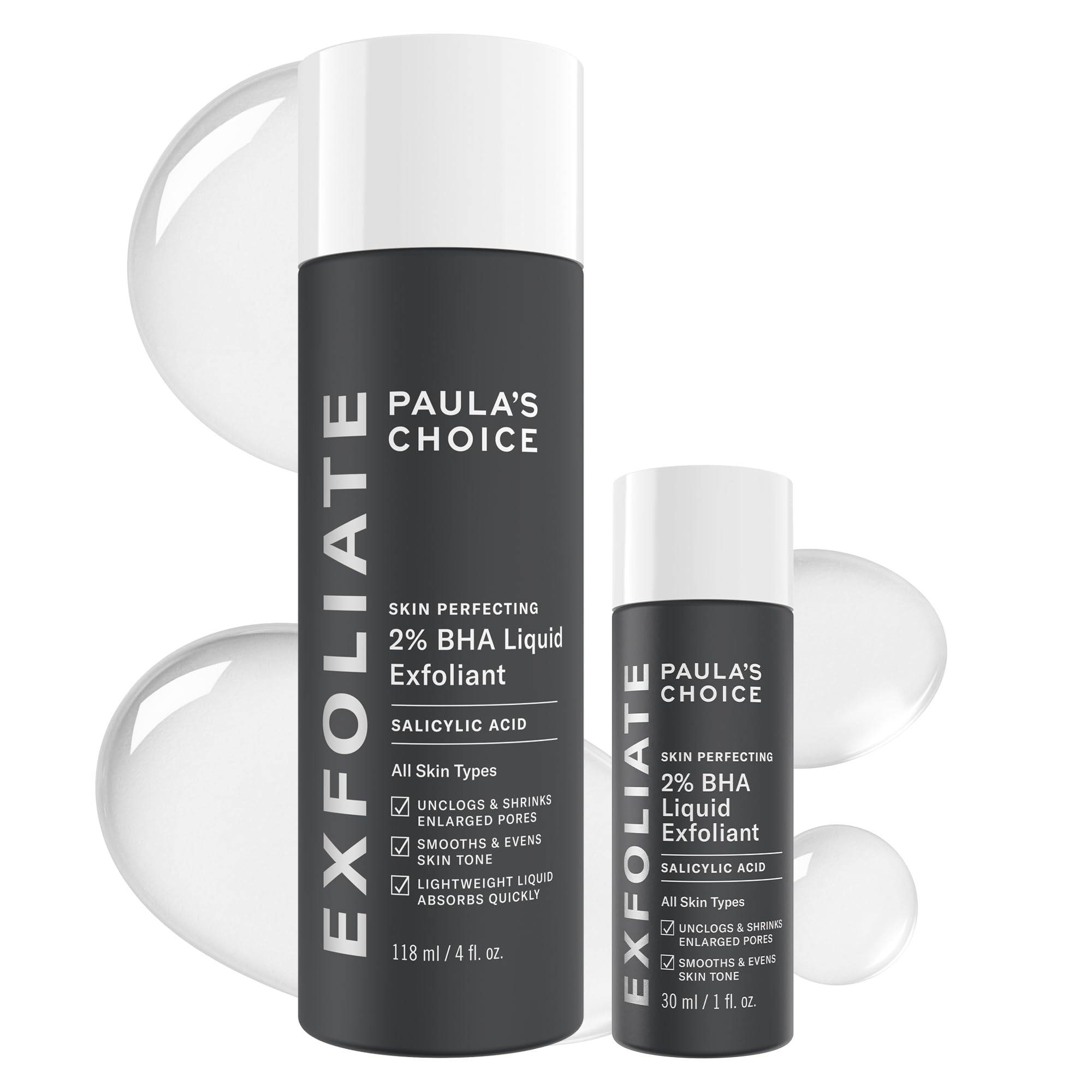Exfoliant Paula's Choice BHA 2% pour pores nets et teint uniforme.