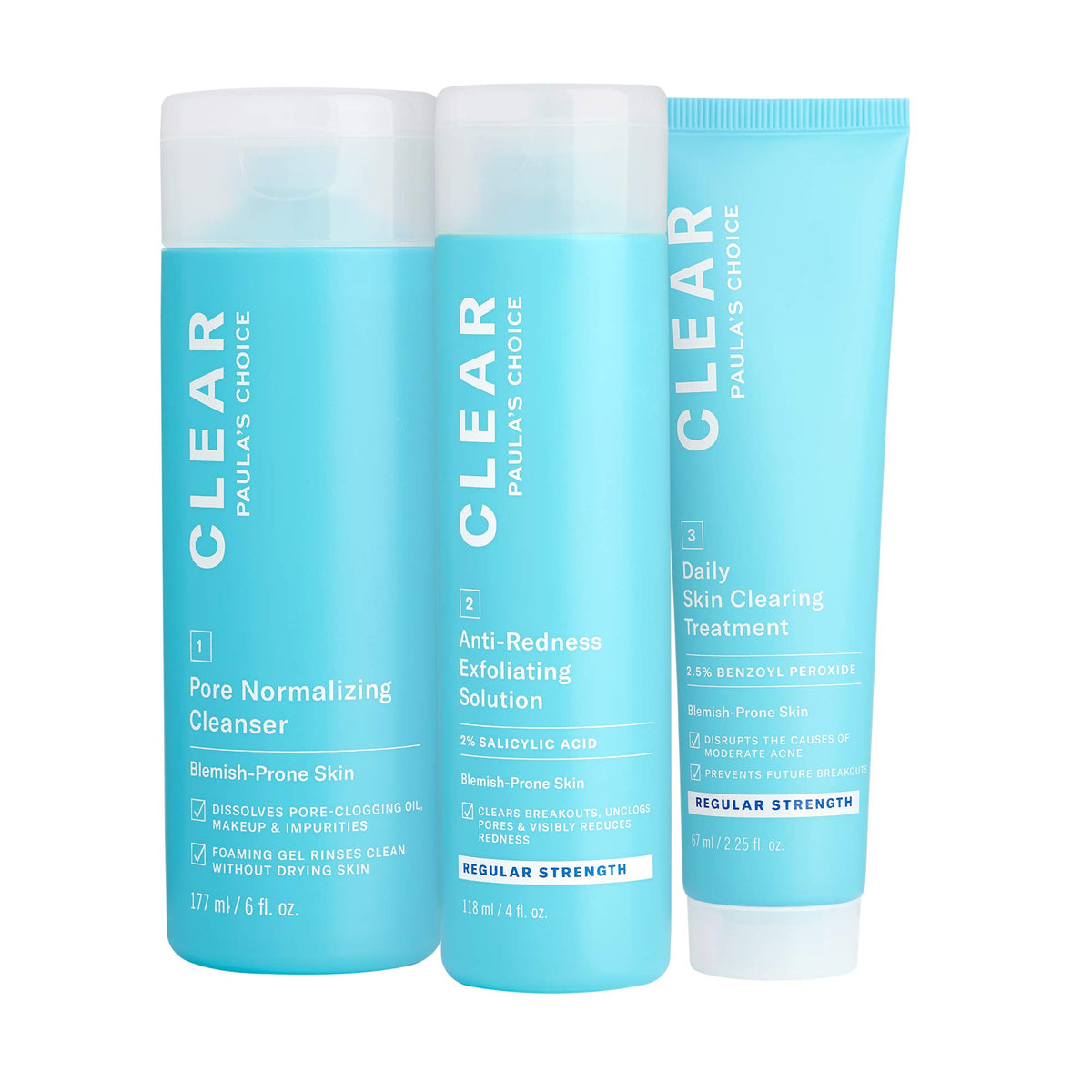 Paula's Choice Kit Acné avec acide salicylique 2% pour pores nets
