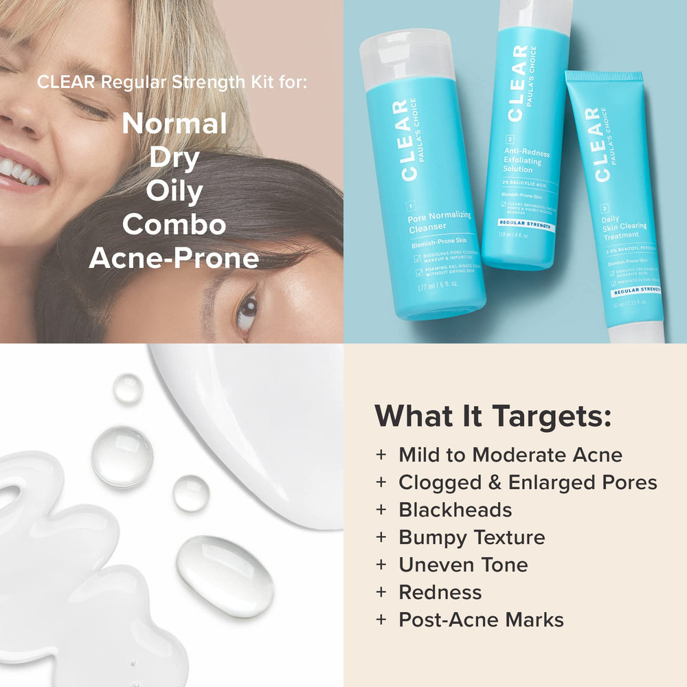 Nettoyage visage purifiant Paula's Choice Acné pour peau équilibrée