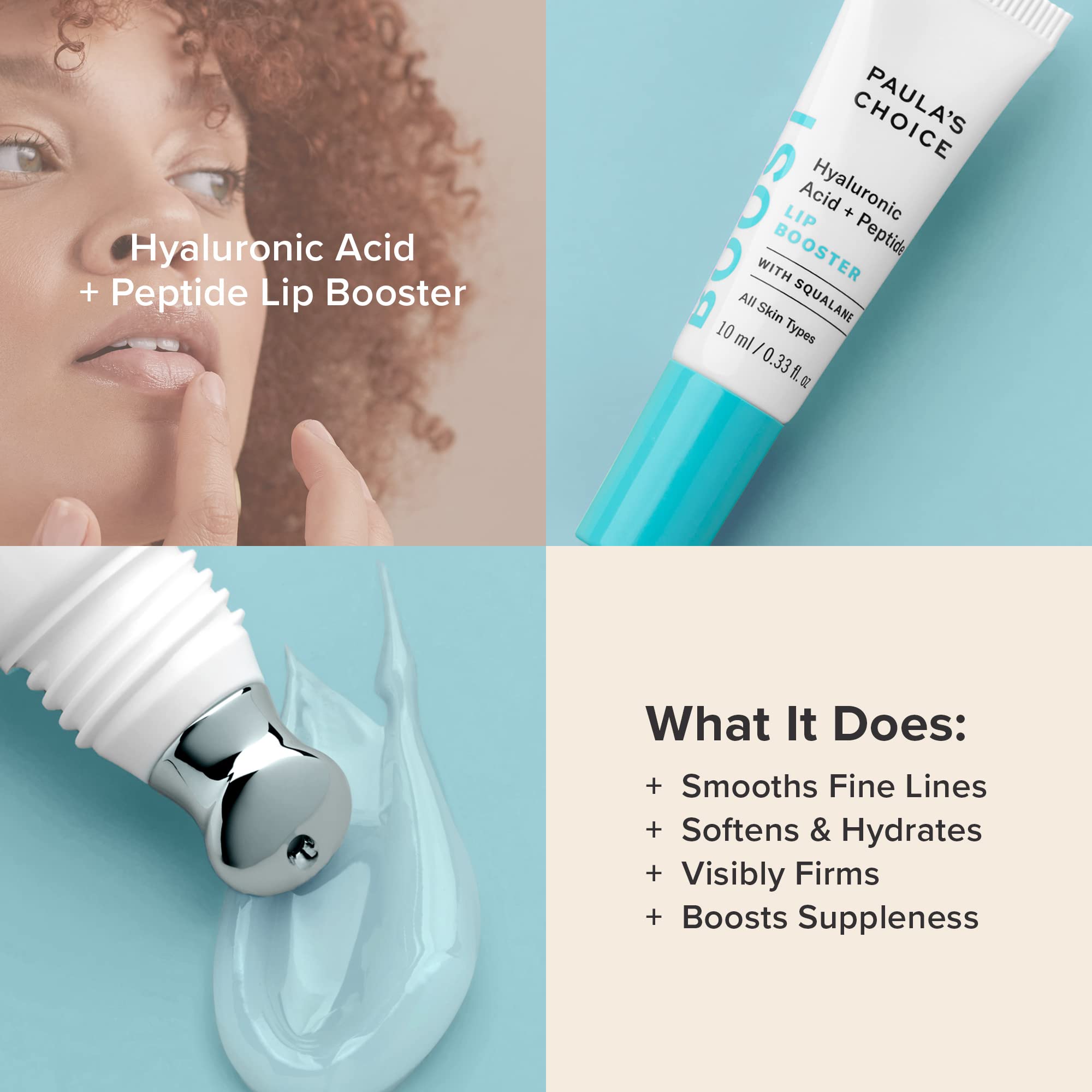 Paula's Choice Lip Booster – flacon compact et packaging durable sans plastique superflu