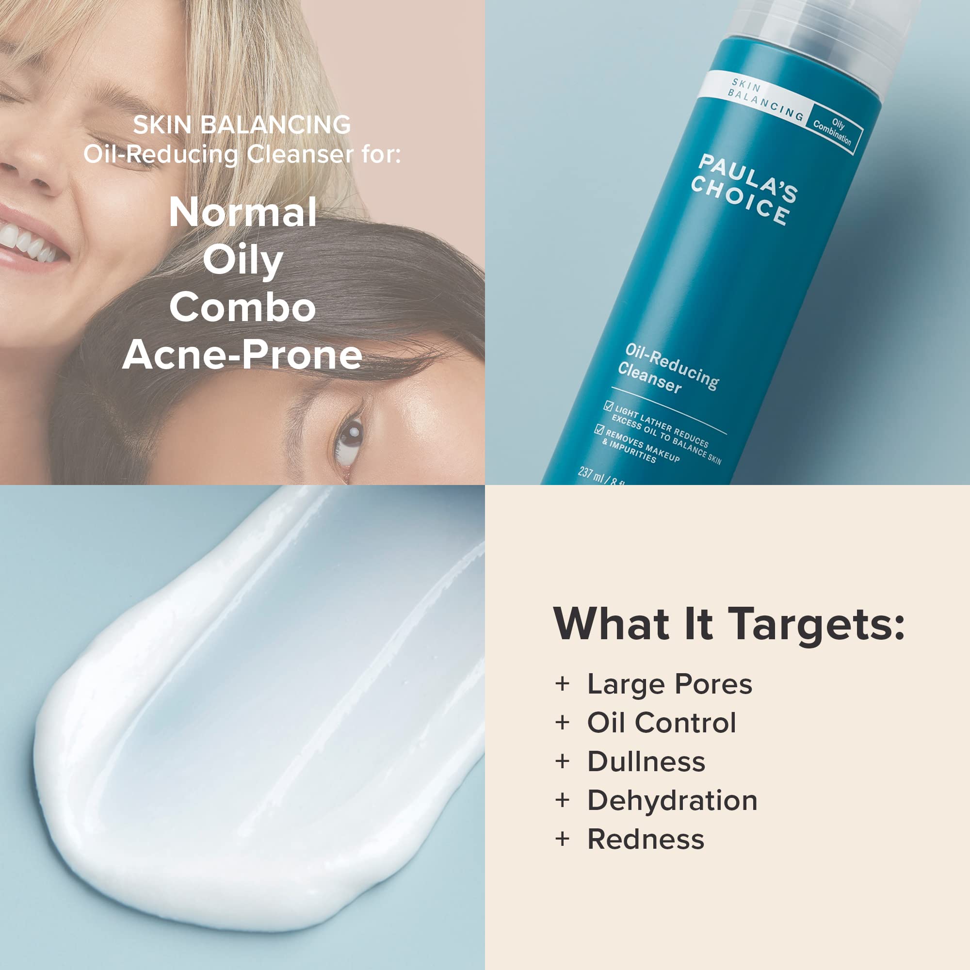 Nettoyant démaquillant éliminant maquillage en douceur