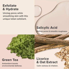Pores dilatés réduits grâce à l'exfoliant Paula's Choice 2% BHA