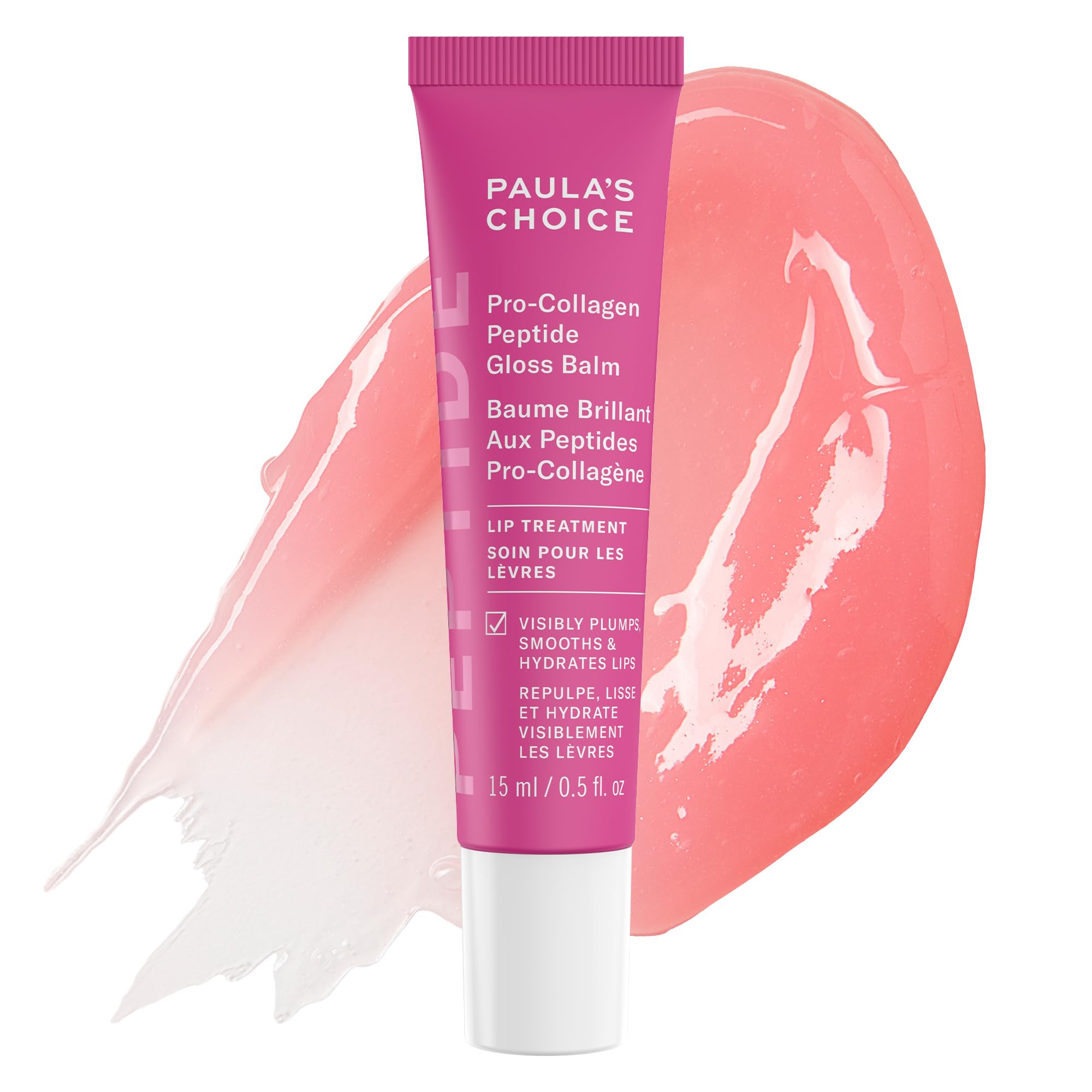 Paula's Choice Pro-Collagen Peptide Gloss Lip Balm—embout précis pour une application ciblée du baume à lèvres.
