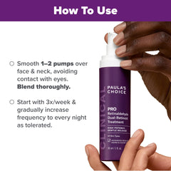 Texture légère du sérum Paula's Choice Pro‑Rétinaldéhyde pour peau soyeuse.
