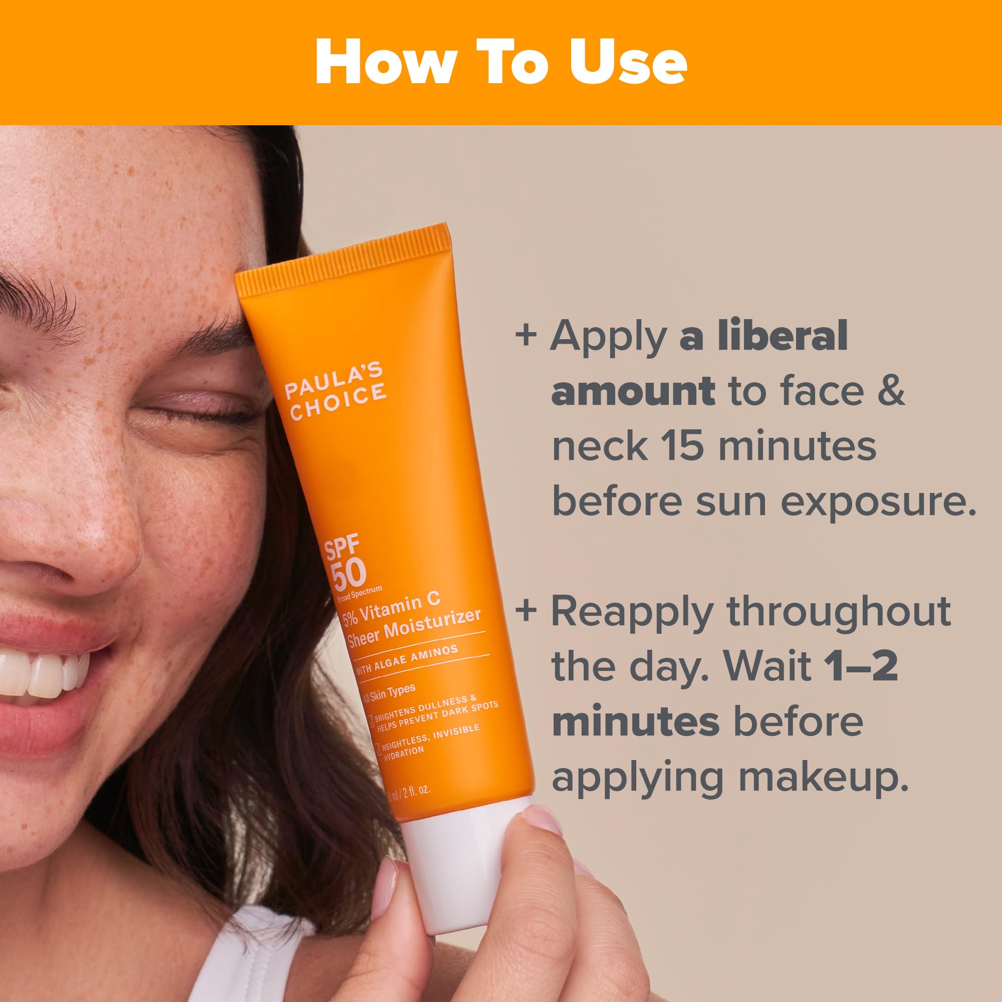 Paula's Choice écran solaire SPF50, filtre UVA/UVB avancé