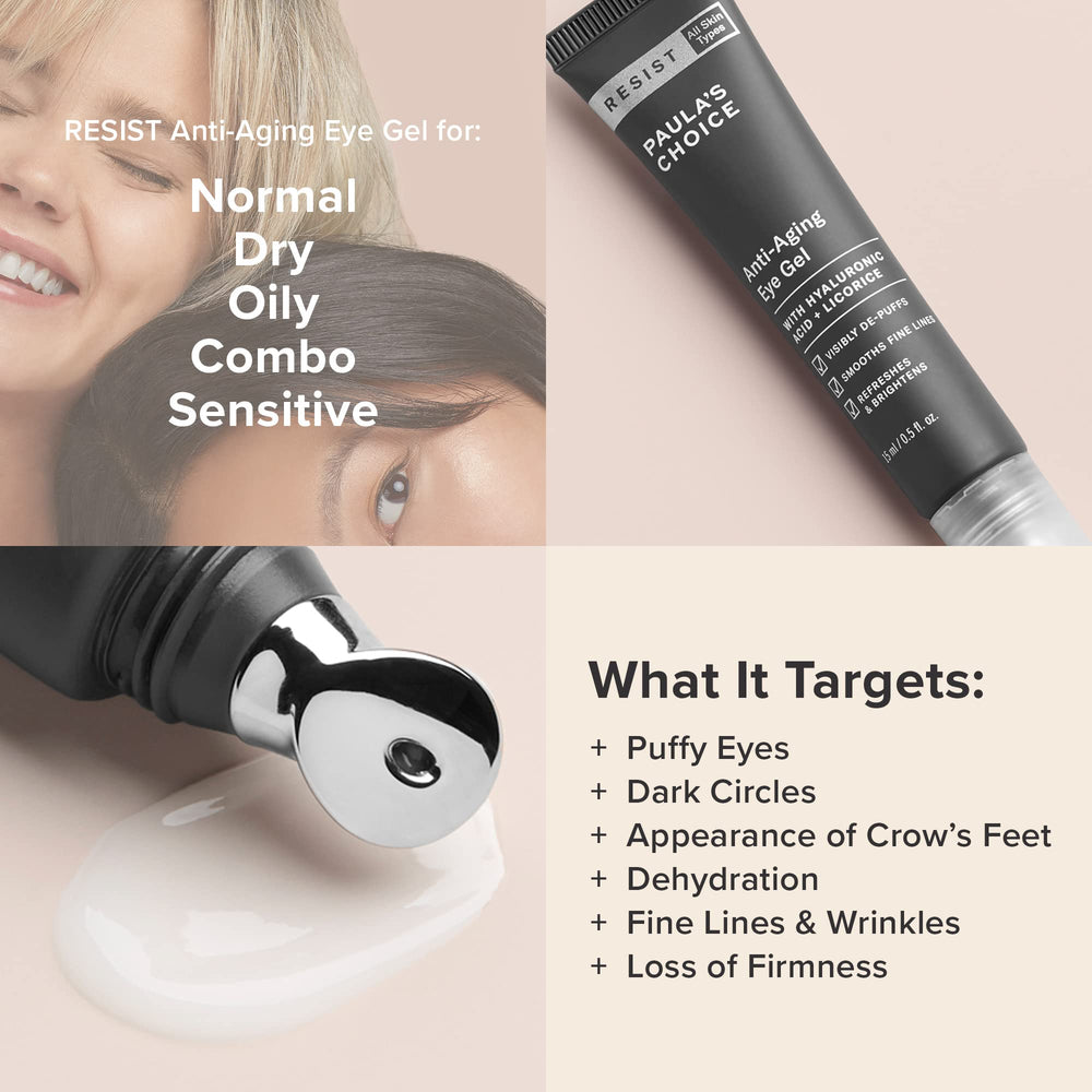Contour des yeux nourri et détendu après l’application