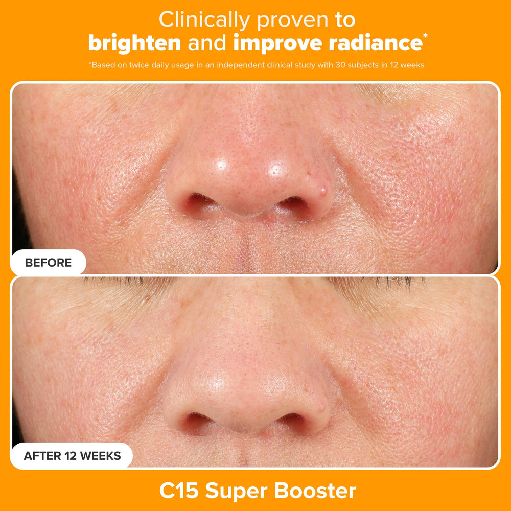 Sérum C15 Booster – flacon qui illumine et unifie le teint.
