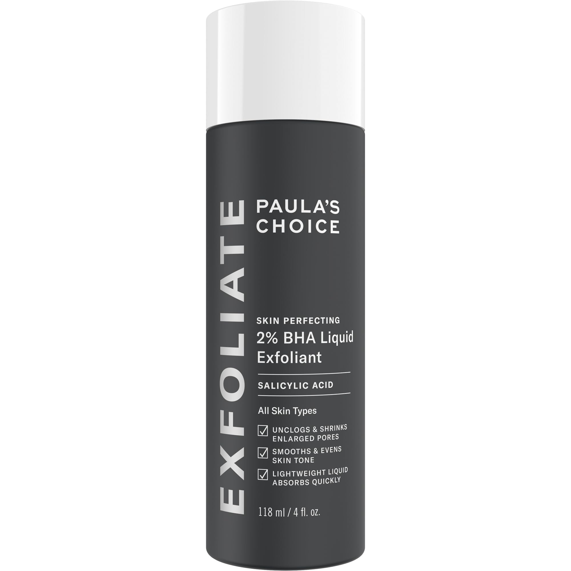 Paula's Choice Skin Perfecting 2% BHA, bouteille exquise pour pores propres et soins doux