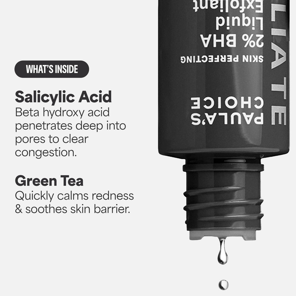 Produit sans parfum Paula's Choice 2% BHA pour tous types de peau