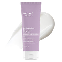 Lotion corporelle Skin Revealing de Paula's Choice, bouteille prête à l'exfoliation et hydratation.