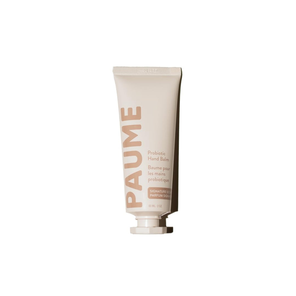 PAUME Probiotic Hand Balm: application douce et hydratation sans fini gras.